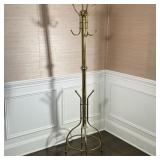 BRASS COAT RACK | h. 72 x dia. 17.5 in.