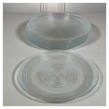 (6pc) GLASS PLATES