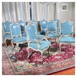 (10pc) 19th CENTURY FRENCH LOUIS XV STYLE DINING CHAIRS, ROBIN