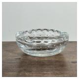 DAUM NANCY FRANCE SIGNED GLASS BOWL | Round glass bowl signed on bottom. Dimensions: h. 2 x dia. 5 i