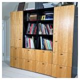 DAVIS 4 PCS BOOKSHELF / FILING CABINET | David furniture 4 pieces bookshelf filing cabinet with 6 op