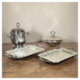 ONEIDA SILVER PLATE LIDDED DISHES | Oneida Silversmiths silver plate lidded dishes including: lidded