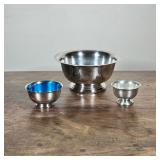 (3pc) ONEIDA & OTHER BOWLS | Including: Empire Pewter bowl, Oneida Silversmiths silver plate bowl, a