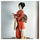 Nishi & Co. Geisha Doll #2 | Vintage (mid century) Nishi & Company (Japan) tall geisha doll on stand