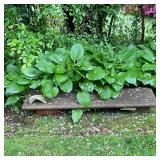 Stone Garden Decor - Bench Topper | Outdoor stone garden decor, fashioned from the top seat of a sto