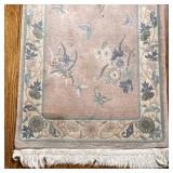 Rose-Colored Oriental Rug - Runner | Oriental runner rug (2