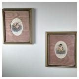 (2pc) Unknown Artist, Portraits - "Four Seasons Women" | Portrait of "Four Seasons Women" featuring 