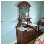English (Victorian) Style Marble Top Dressing Table | Antique (possibly1800