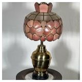 Seashell & Brass Table Lamp | Vintage (maybe 1980