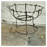 Wrought Iron Plant Stand - Round | Vintage (1960