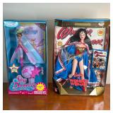 (2pc) Sky Dancer & Wonder Woman Barbie | Sky Dancer (named "Camille") with DVD in original box Wonde