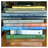 (10pc) Hardcover Coffee Table Books – Travel & Atlas | "Rome and Vatican" "Great Ages of Man: Early 