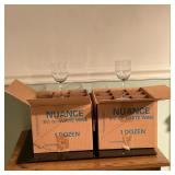 (31pc) Luminarc White Wine Glasses in Boxes | Collection of (31-count) Luminarc white wine glasses i