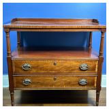 Hickory Chair Co. Buffet/Serving Cart | Hickory Chair Furniture Co. buffet/serving cart with two sid