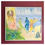 After James Ensor (Belgian, 1860-1949) Painting | Painting of angelic individuals and animals along 