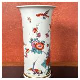 Lenox "Saxony Vase" | Vintage Lenox "Saxony Vase" made from fine bone porcelain with painted red det