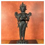 Tibetan/Buddhist Figure - Tara | Tibetan bronze statue of Tara, a revered figure in Buddhism often a