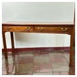 Stickley Narrow Wooden Console Table | Vintage (mid 20th c.) Stickley Furniture Co. Chippendale styl