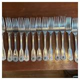 (48pc) (Possibly) Wallace Silversmiths Flatware & Case | (Possibly) Wallace Silversmiths Inc. silver