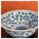 Maitland-Smith Porcelain Bowl - Blue & White | Vintage (late 20th c.) Chinese white porcelain servin