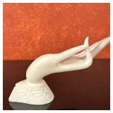 Indian/Buddhist Sculpture - Mudra | Indian/Buddhist porcelain sculpture of a slender hand holding a 
