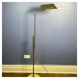 Brass Adjustable Floor Lamp | Vintage (mid 20th c.) brass adjustable floor lamp. - h. 50 x w. 10 in