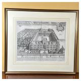 After David Loggan (English, 1634-1692) Illustration - Wadham College | Overhead view of Wadham Coll