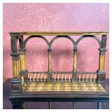 Miniature Model - Italian Arched Loggia | Miniature model of a wooden Italian arched loggia space, o
