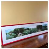 Scenic Panoramic Photograph - Hangzhou, China | Scenic panoramic photograph of a family walking alon