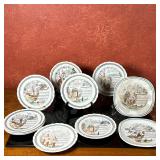 (11pc) Collectible Plates - French Operas | Vintage (early 20th c.) collectible Parry Vielle ("PV") 