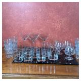 Collection Of Cocktail Glasses | Martini glasses = 4 count Beer glass mugs = 2 count Tumbler glasses