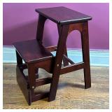 Modern Wooden Step Stool | Modern wooden folding step stool/ladder.
