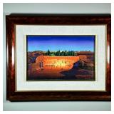 SIGNED WESTERN WALL PAINTING Or Giclee | Western wall. Oil or acrylic on canvas - possibly Giclee 14