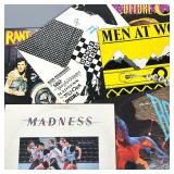 (7pc) 80s 90s Vinyl Albums | Including madness Bowie stray cats and men at work.