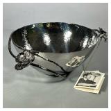 Michael Aram Bowl | Black Orchid Bowl, NIB. Made of black nickelplate and stainless steel. - h. 5 x 