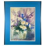 ROBERT F. CALROW (20TH/21ST CENTURY) WATERCOLOR STILL LIFE | Flower still life Watercolor on paper. 