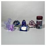(7pc) Collection Of Art Glass And Crystal | Including moser and signed glassware - h. 5 x w. 3 x l. 