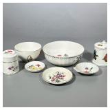 (7pc) Miscellaneous Serving Pieces | Villeroy and Boch, Mikassa and English China. Bowls, small plat