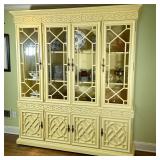 Chinoiserie Bookcase / Display Cabinet | A display bookcase cabinet or china hutch in a Chippendale 