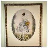 LOUIS ICART (19TH-20TH CENTURY) LITHOGRAPH | Le Panier De Pommes or Apple Girl. Louis Icart. Lithogr