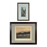 (2pc) FRED THOMPSON ANTIQUE PHOTOGRAPHS | Set of 2 Fred Thompson antique photographs including sheep