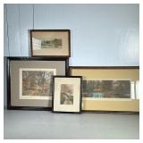 (4pc) Antique W. Nutting Photographs | Signed artwork by American artist/photographer Wallace Nuttin