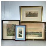 (4pc) Antique W. Nutting Photographs | Signed artwork by American artist/photographer Wallace Nuttin