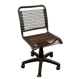 OFFICE CHAIR | With bungee back & seat, wheels, and height-adjusting lever - h. 33.5 x w. 18 x d. 18