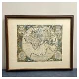 After Johannes Mejer (Danish, 1606-1674) Print/Map - "Orbis Vetus" | Print of "Orbis Vetus," or "Old