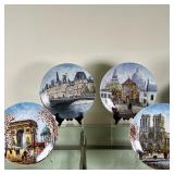 (4pc) Louis Dali (French, 1905-2001) Plates - "L