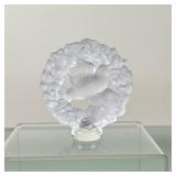 Lalique Crystal Figure - "Dove in Wreath" | Vintage (mid 20th c.) Lalique crystal “Dove in Wreath” f