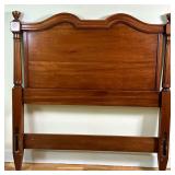 (2pc) Louis VX Style Twin Headboards | Pair of vintage (mid-20th century) Louis XV style cherry wood