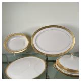 (4pc) Lenox "Westchester" China - Serving Platters | Lenox "Westchester" pattern serving platters, m