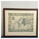 After Johannes Blaeu (Dutch, 1596-1673) - "Nova Totius" | Print of "Nova Totius Terrarum Orbis Geogr